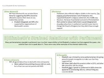 OCR history b Elizabeth and her court