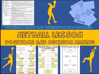 Netball lesson plan - positions and decision making (year 7)
