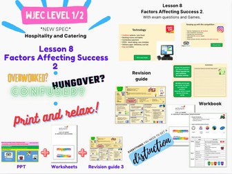 Hospitality and Catering - Unit 1 - Lesson 08. Factors Affecting Success