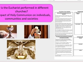 Eucharist/ Holy Communion in Christianity (Last Supper)