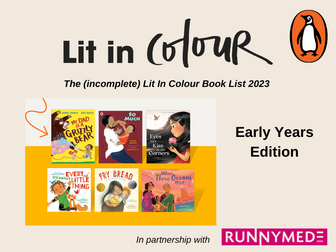 The (incomplete) Lit in Colour Book List 2023 Edition: Early Years