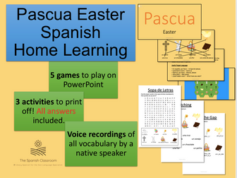 Pascua Easter Spanish Home Learning