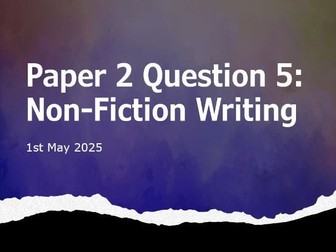 AQA GCSE Language Paper 2 Question 5 Article Practice and Guide