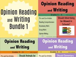 Opinion Reading and Writing Bundle 1
