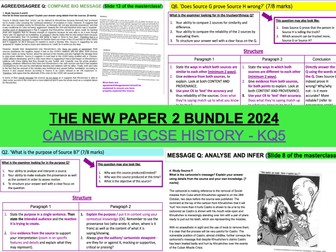 The 2024 IGCSE HISTORY PAPER 2 BUNDLE (KQ5 - CIE 0470)