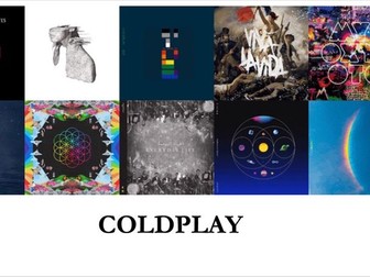 Music Cover Lesson (Research) / Homework - Pop- Coldplay