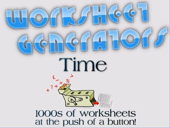 KS2: Time - Worksheet Generators