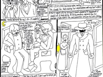 An Inspector Calls Plot Summary Comic (all 3 acts)