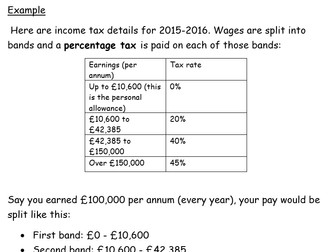 Income Tax and Utility Bills