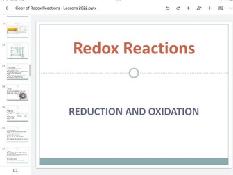 Edexcel IGCSE Chemistry - Redox and Reactivity