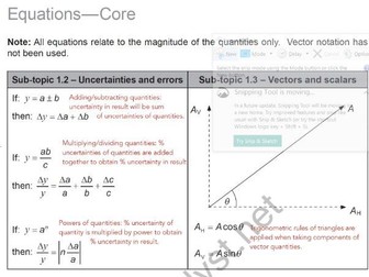 IB Physics Annotated Data Booklet