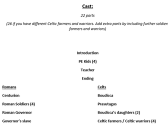 Roman Britain KS2 class assembly script