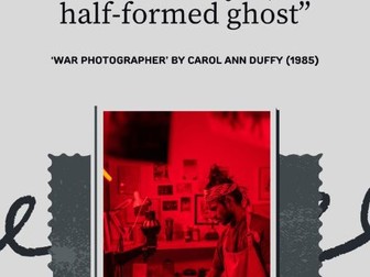 'War Photographer' Quotation Poster New Eduqas Anthology