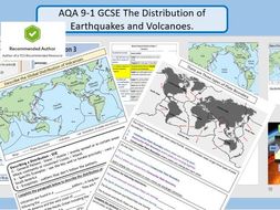 gcse volcanoes aqa earthquakes distribution