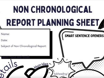 Non-Chronological Report Shared Write Year 5