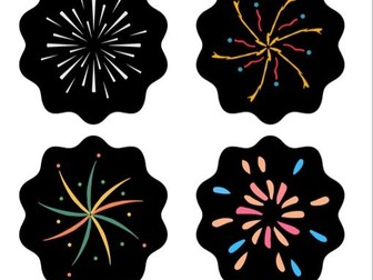 Firework Mark Making Pattern