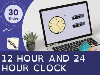 Year 3  Measurement: 12 Hour and 24 Hour Clock Interactive