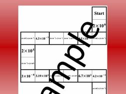 Scientific Notation and Standard Form (2) – Math puzzle