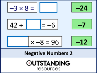 Negative Numbers (All Operations)