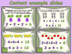 multiplication as repeated addition powerpoint lesson and