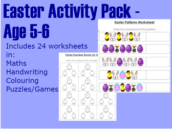 Easter Activity Pack (Ages 5-6) (Worksheets)