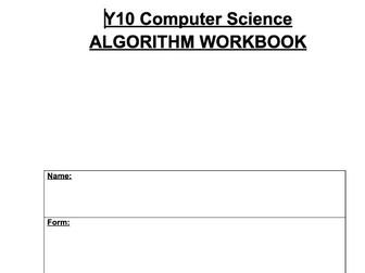GCSE Computer Science Algorithm Workbook