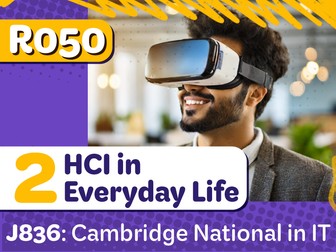 OCR J836 IT R050 Unit 2: HCI in Everyday Life