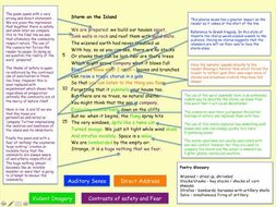 AQA Poetry - Power and Conflict - Literature P2 - Storm on the Island ...