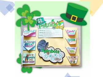 St. Patrick's Day Lapbook with Reading Comprehension Worksheets