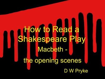 Shakespeare's Macbeth Act I scenes i and ii