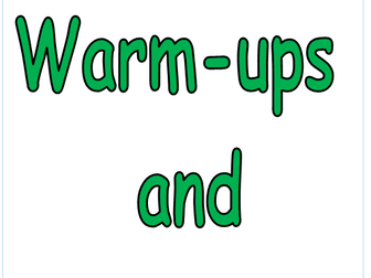 P.E Warm ups & Cool downs