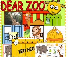 Dear Zoo Writing Maths And Display Eyfs Teaching Resources