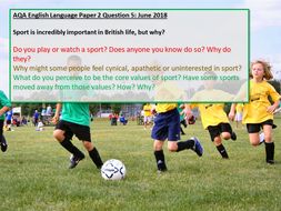 AQA English Language Paper 2 Question 5 June 2018 Review ...