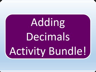 Decimal Addition Bundle