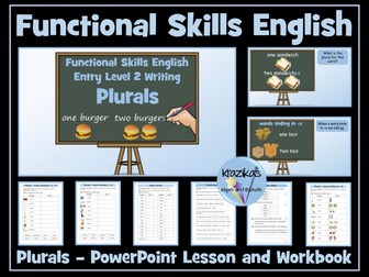 Functional Skills English - Entry Level 2 - Writing - Plurals