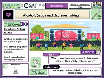 KS5 Drugs Alcohol PSHE