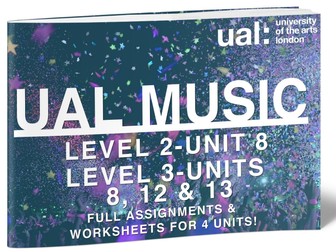 UAL Level 2 Unit 8, Level 3 Units 8, 12 and 13-BUNDLE