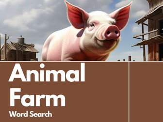 Animal Farm by George Orwell Review Word Search