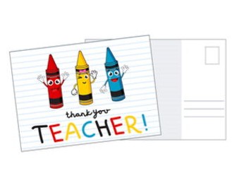 Praise Postcards - Thank You Teacher
