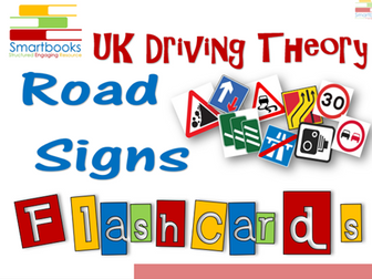 FLASHCARDS Series - Driving Theory ROAD SIGNS Vol 1