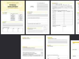 HSC Physical Development Workbooklet