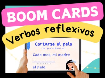 Spanish Reflexive Verbs | Interactive Activity | Digital Task Boom Cards