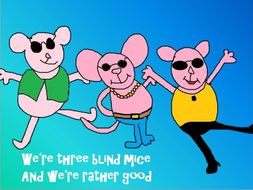 Three Cool Blind mice A pop song with easy percussion. non specialist. Plus art, listening etc.