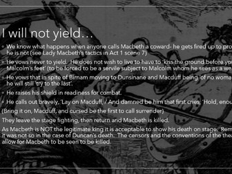 Macbeth Act 5 scenes 6-9