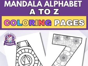 Creative Alphabet Learning with A to Z Mandala Coloring Pages