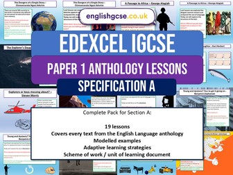 Edexcel IGCSE English Language Paper 1