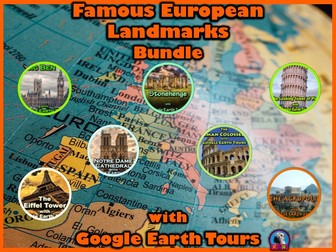 Famous European Landmarks with Google Earth Tours (Bundle)
