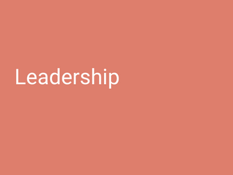 A-Level PE (OCR): Leadership Powerpoint