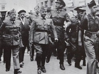 Vocabulary on the topic of the antecedentes de la guerra civil a level.