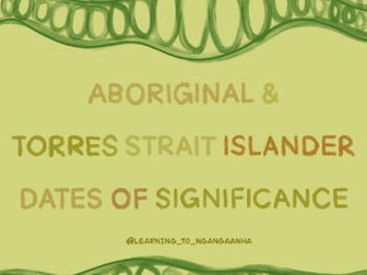 First Nations (Australia) Days of Significance / Calendar